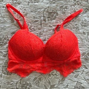 Pink XS Padded Bralette - Neon Orange